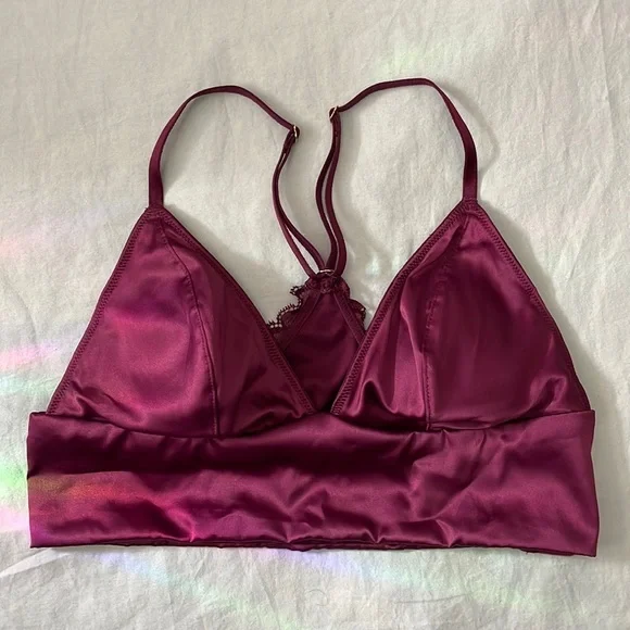 Victoria’s Secret Satin Triangle Longline Bralette - Picture 8 of 10